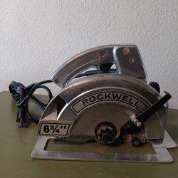 Vtg Rockwell 6-3/4" Hvy Duty Electric Circular Saw