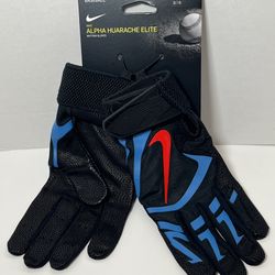 Nike Alpha Huarache Elite Baseball Batting Gloves Black Blue Red Size Large & 2XL CV0720-090 New