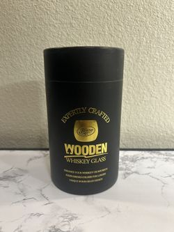 Wooden Whiskey Glass 