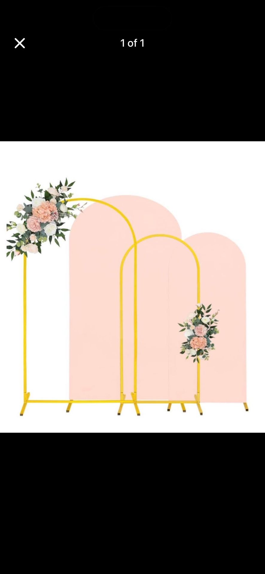 2 Gold Metal Arches