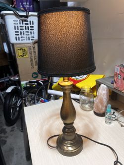 Better Homes and Gardens Steel Table Lamp, Brass Finish