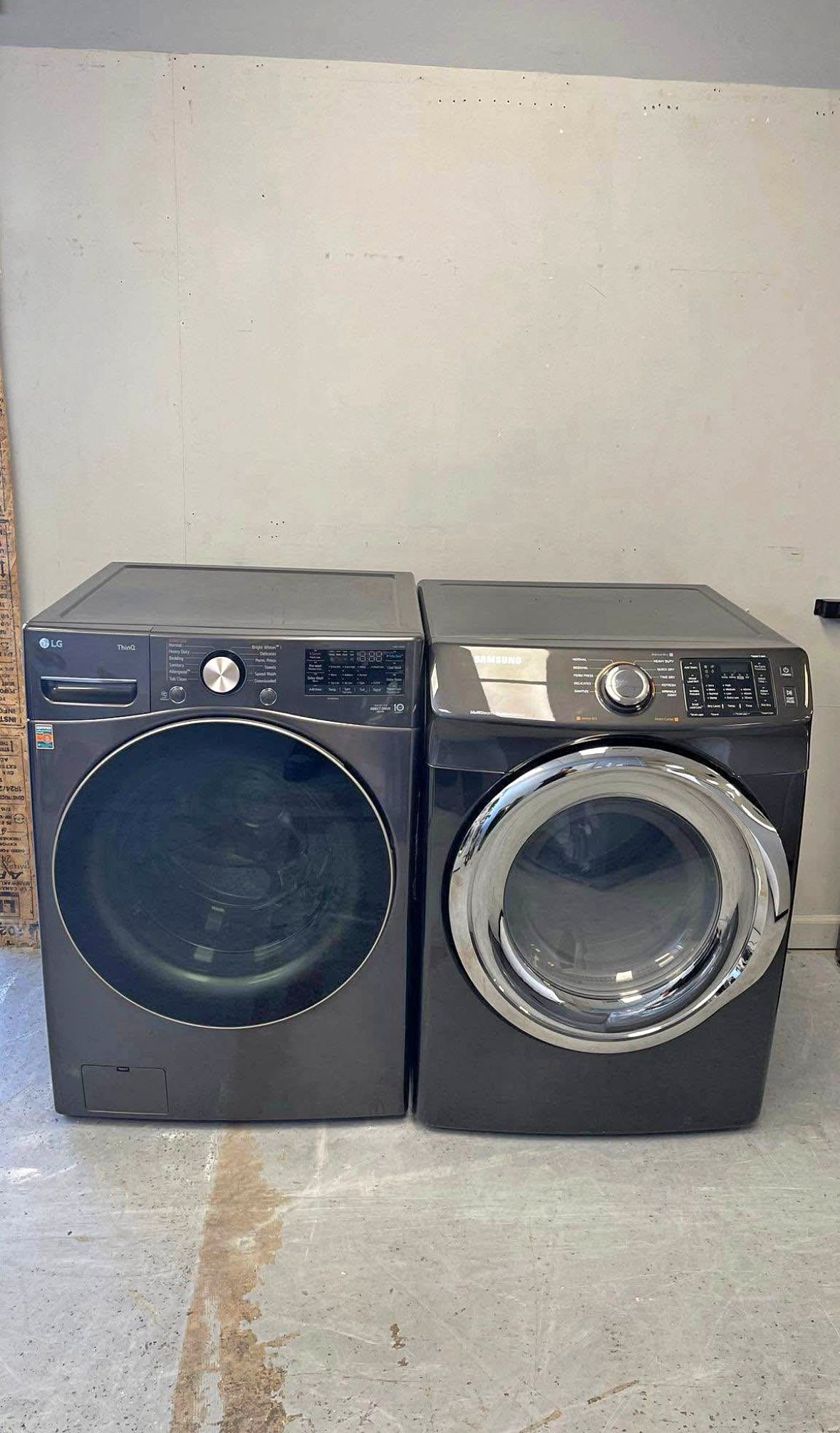 Stainless Steel Washer & Dryer
