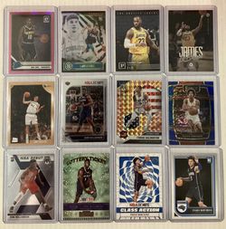 12 Basketball  Rookie & Stars Value Lot! Zion Rookies, Banchero Rookies, LeBron, Dirk Rookie, Lamelo Rc