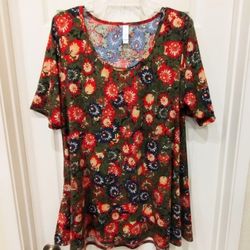 Women's LuLaRoe Stretch Top Sz XL 
