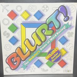 BLURT! Board Game Webster of Word Racing & Junior Version, New Sealed 