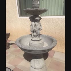 New Water Fountain Made Out Of Cement Perfect Gift 