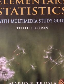 Elementary Statistics Tenth Edition By Mario F. Triola With DVD Included
