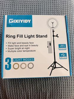 Gixiyidy Ring Fill Light Stand with Phone Mount