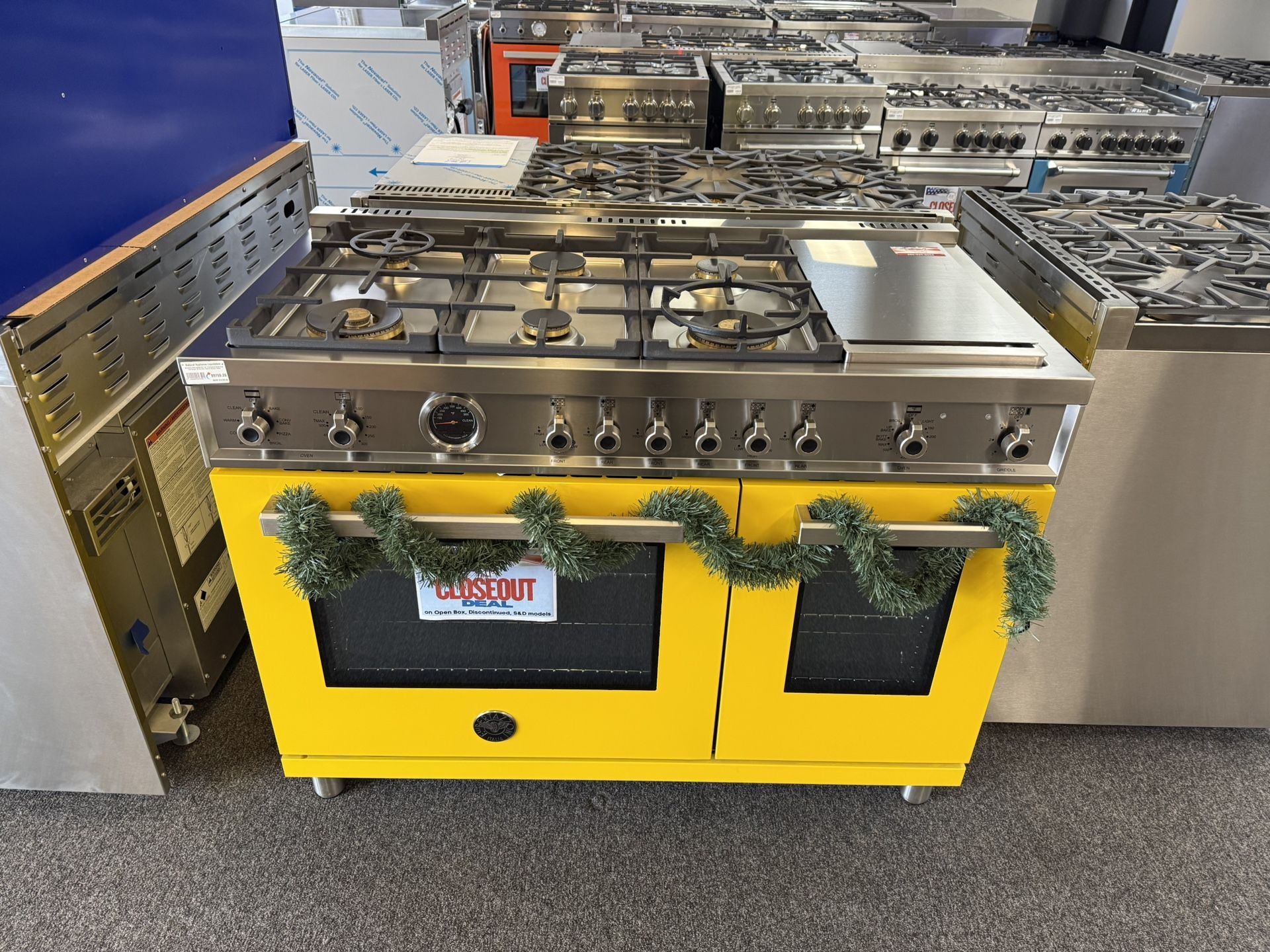 Bertazzoni Professional Series PROF486GDFSGIT 48 Inch Dual Fuel Range