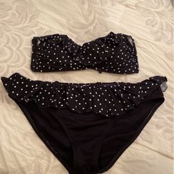 La Blanca black and white polkadot bikini