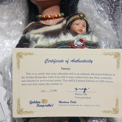 porcelin indian dolls
