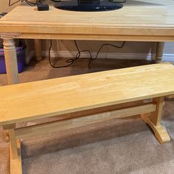 Table and bench