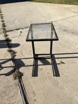 Glass Side Table