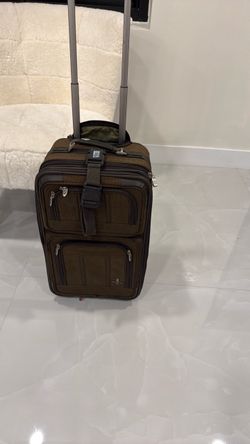 Olive Green Carry-On Rolling Luggage