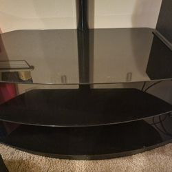 Swivle Glass TV Stand Table