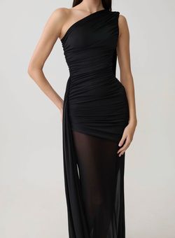 Meshki Asher slinky one shoulder maxi dress