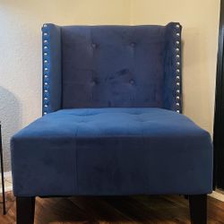 Royal Blue Accent Chair – Set of  Two - Gently Used