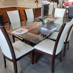 Nuevo Juego De Comedor 6 Sillas 🪑 Pagó Inicial Es De $54 No Se Necesita Crédito 💳