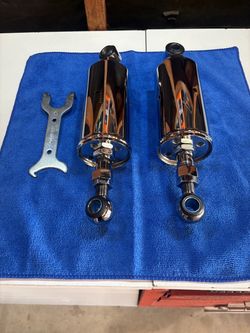 Harley Softail Chrome Lowering Shocks