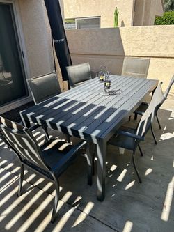 Patio table 8 chairs