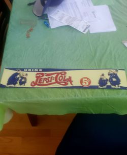Vintage 1940 Pepsi Cola Metal Sign