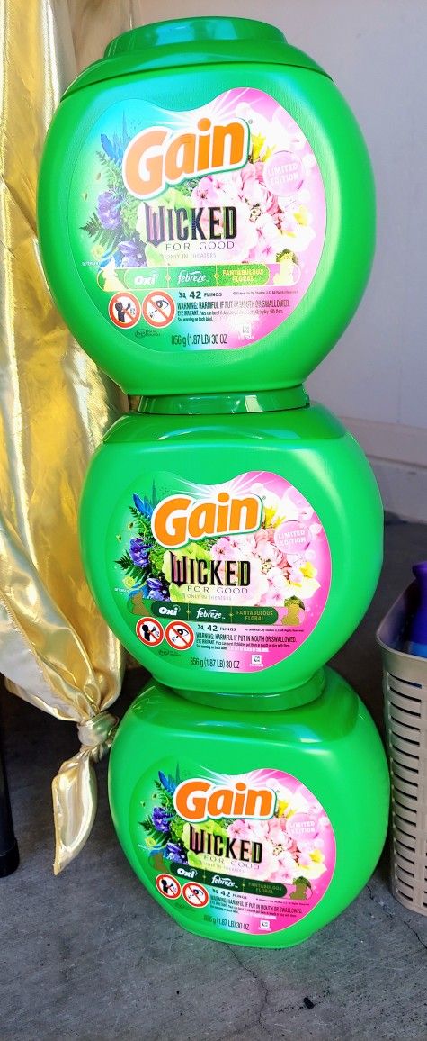 Gain flings 42 count laundry Detergent- $10 EACH (3 Available)- X Streets Ray and Higley