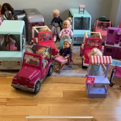 Lot of Our Generation 18” Dolls, Toys & accessories - Sold in Sets- Please READ 
