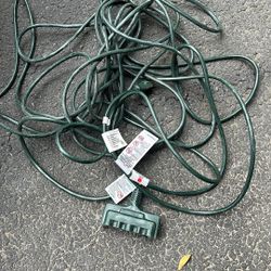 HDX 50 ft. Light Duty Indoor/Outdoor Extension Cord Multiple Outlet