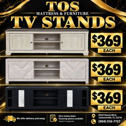 TV Stand with Cabinet Storage 🚚WE DELIVER🚚