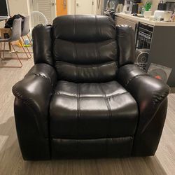 Black Recliner Couch