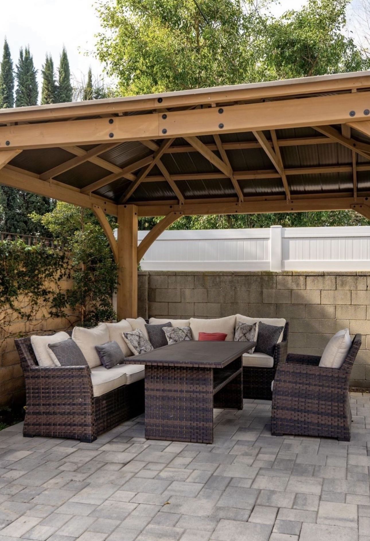 Patio Furniture Dining Couch Arm Chairs