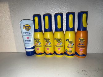 Cleaning products sunblock