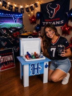 Texans custom Mini cooler