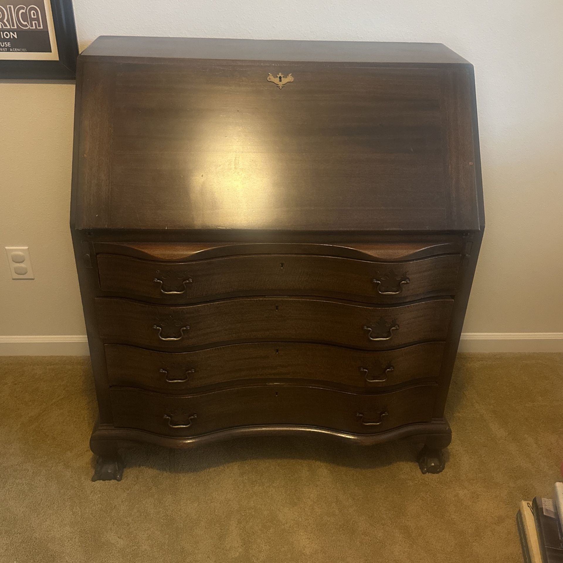 Antique Secretary Desk 