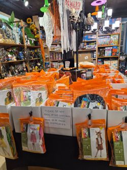 New Halloween costumes $5 each made by 5 o'reet in the orange bag