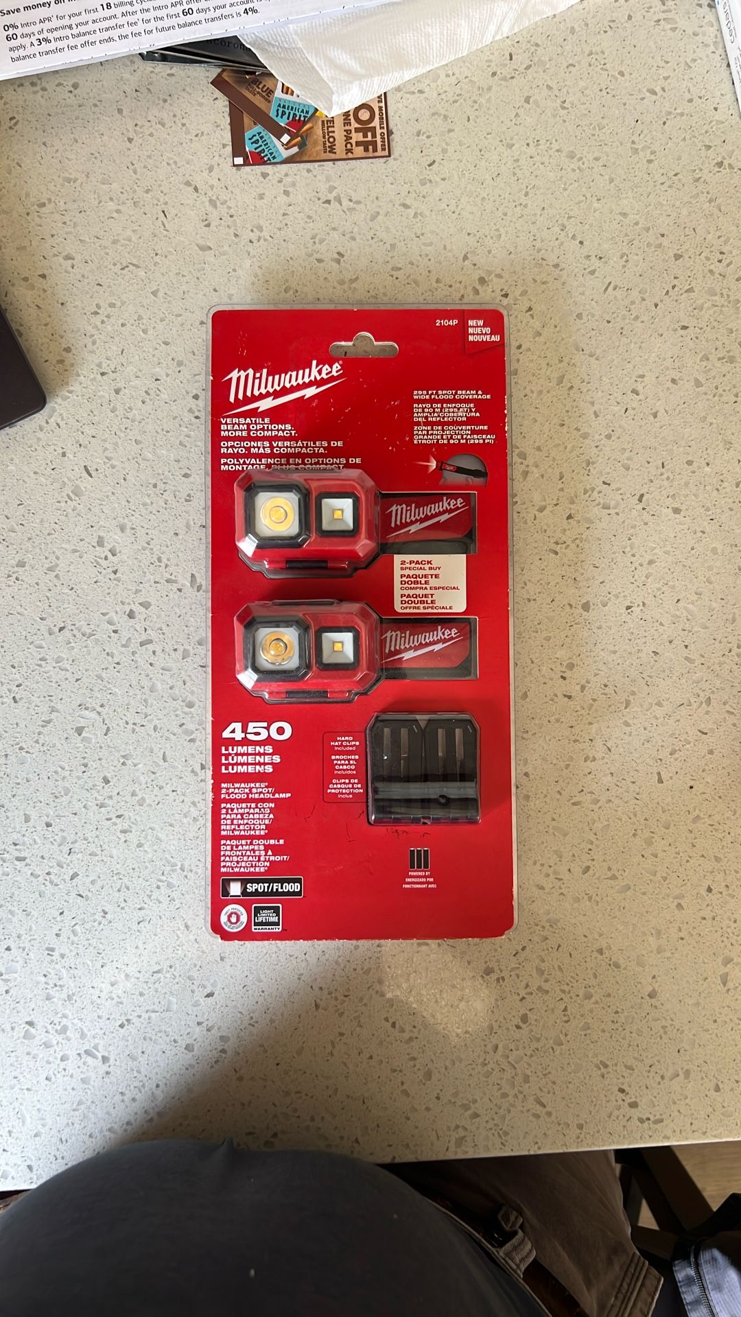 Milwaukee 2-pack Spot/Flood Geadlanp