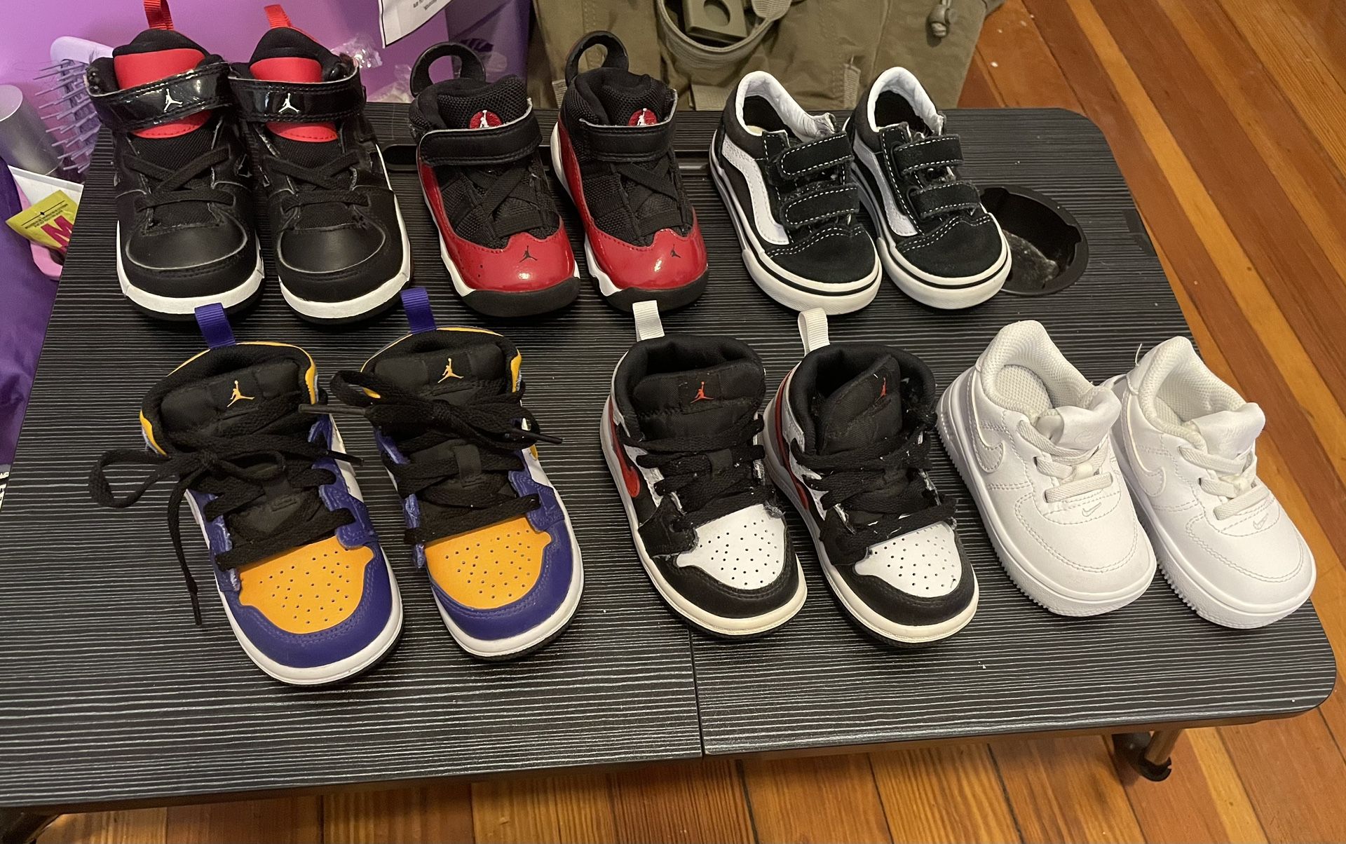 Baby Boys Jordan’s & 1 Pair Of Vans