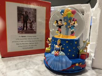 Disney birthday water globe