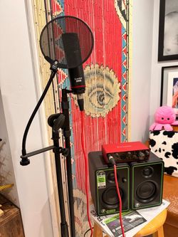 Recording music studio equipment