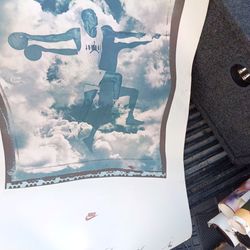 Rare original Michael Jordan clouds poster card