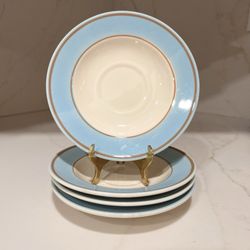 4 Homer Laughlin Eggshell Cavalier Solitude Bread Butter Plates HLC Ironstone
