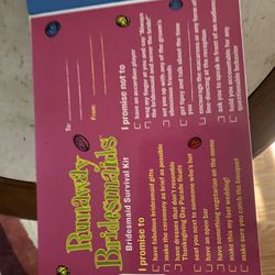 Runaway Bridesmaids Survival Kit (Brand New In Box!)