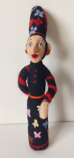 Halloween Witch - OOAK Handmade Wool Art Doll