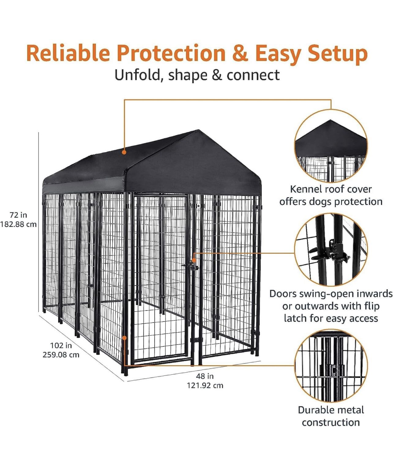 Large Outdoor Crate Kennel