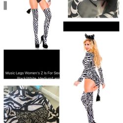 Sexy Zebra Costume $20