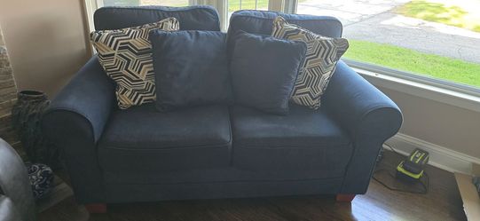 Bobs furniture Comfy blue two seater