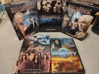 Ultimate Sci-Fi TV DVD Lot - Firefly Complete Series, Serenity, & Battlestar Galactica
