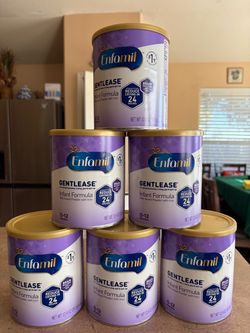 Enfamil Gentlease Infant Formula 6-Can Lot