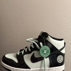 Nike Dunk High Black / Mint Glow 