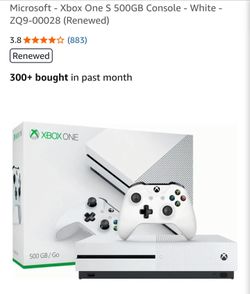 X-Box ONE S & Nascar package! Gaming wheel...